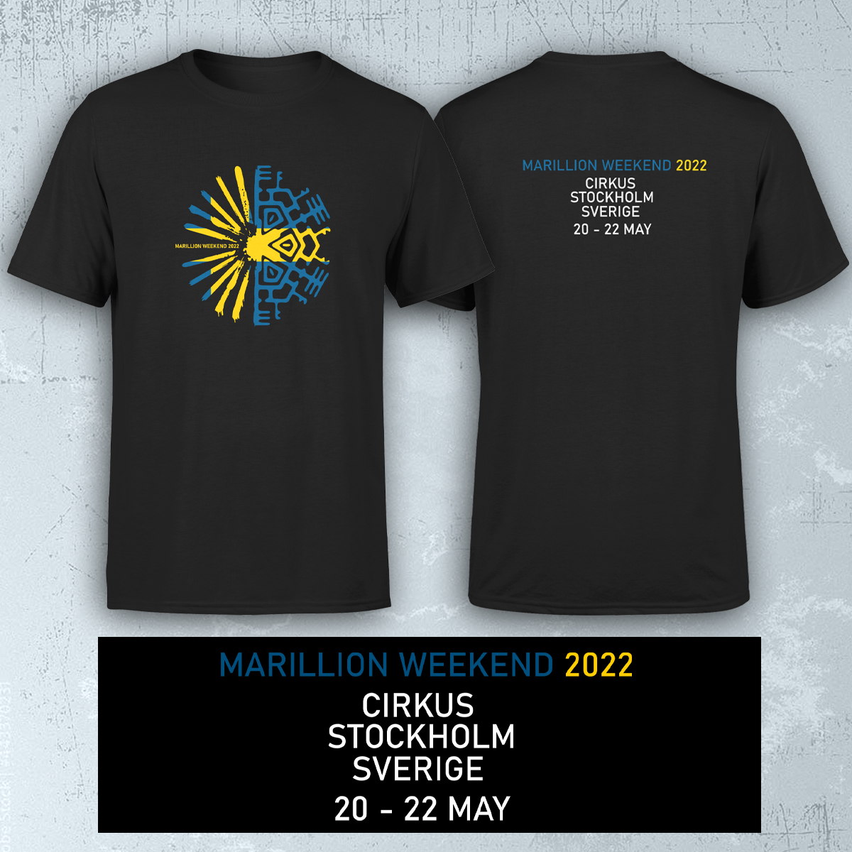 Sweden Weekend 2022 Men's Black T-Shirt