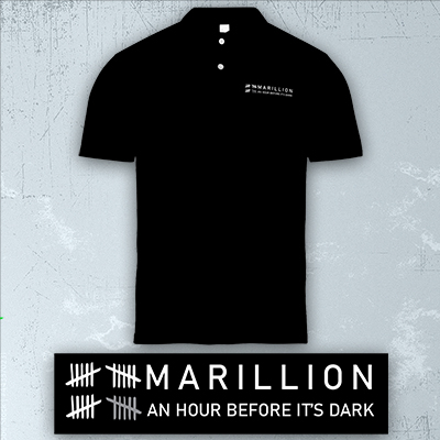 Marillion Checkmarks 2022 Black Polo Shirt
